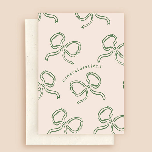 Congratulations Ribbon Greeting Card