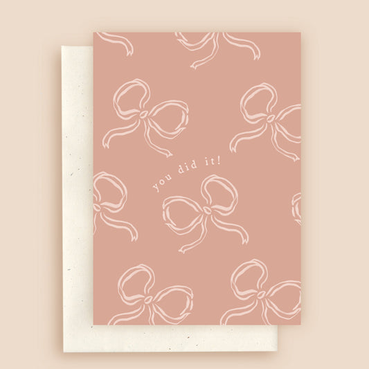 You Did It Ribbons Greeting Card