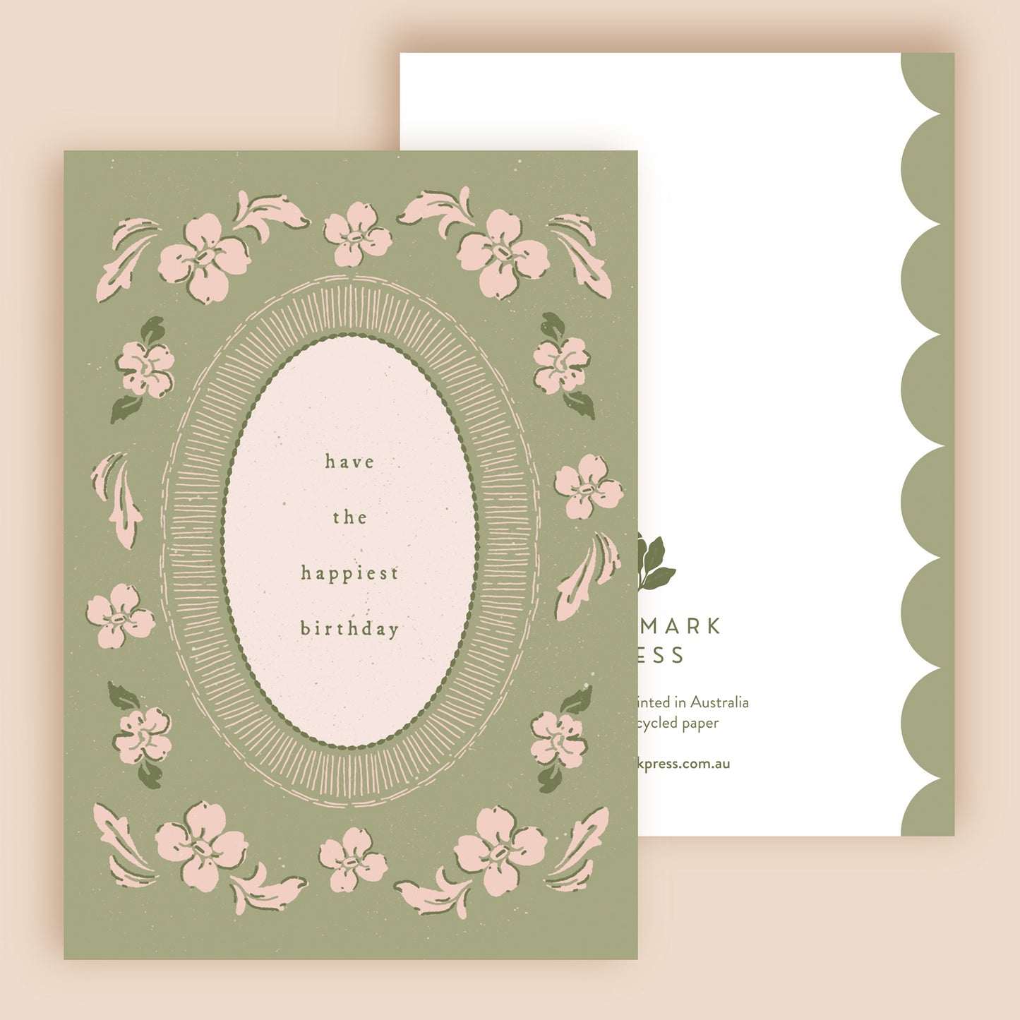 Happy Birthday Floral Greeting Card