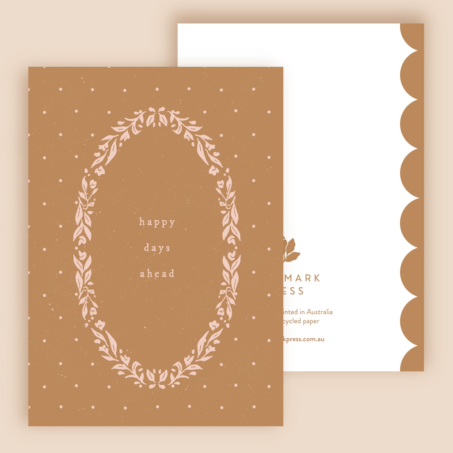 Happy Days Ahead Wreath Greeting Card